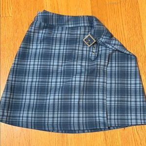 brandy melville adjustable blue skirt